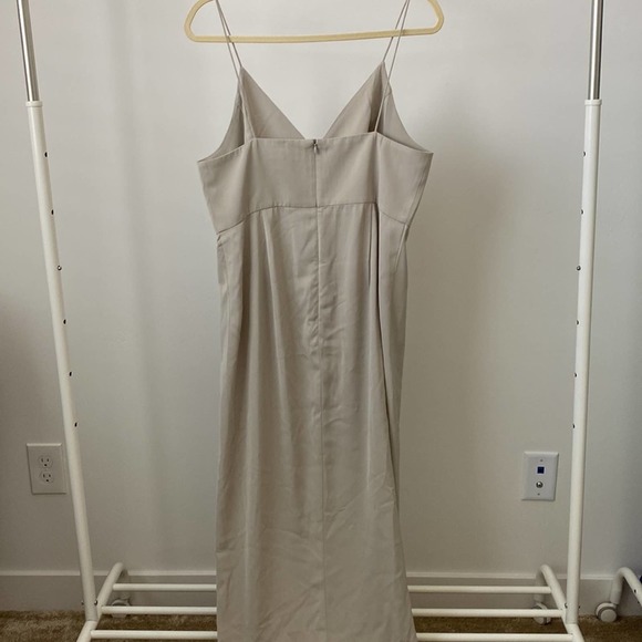 Shona Joy Tan Maxi Cocktail Dress Size: 10 - Picture 7 of 7
